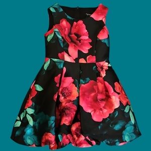 XTRAORDINARY Girl's Floral Formal Balloon Sleeveless Dress Size 7